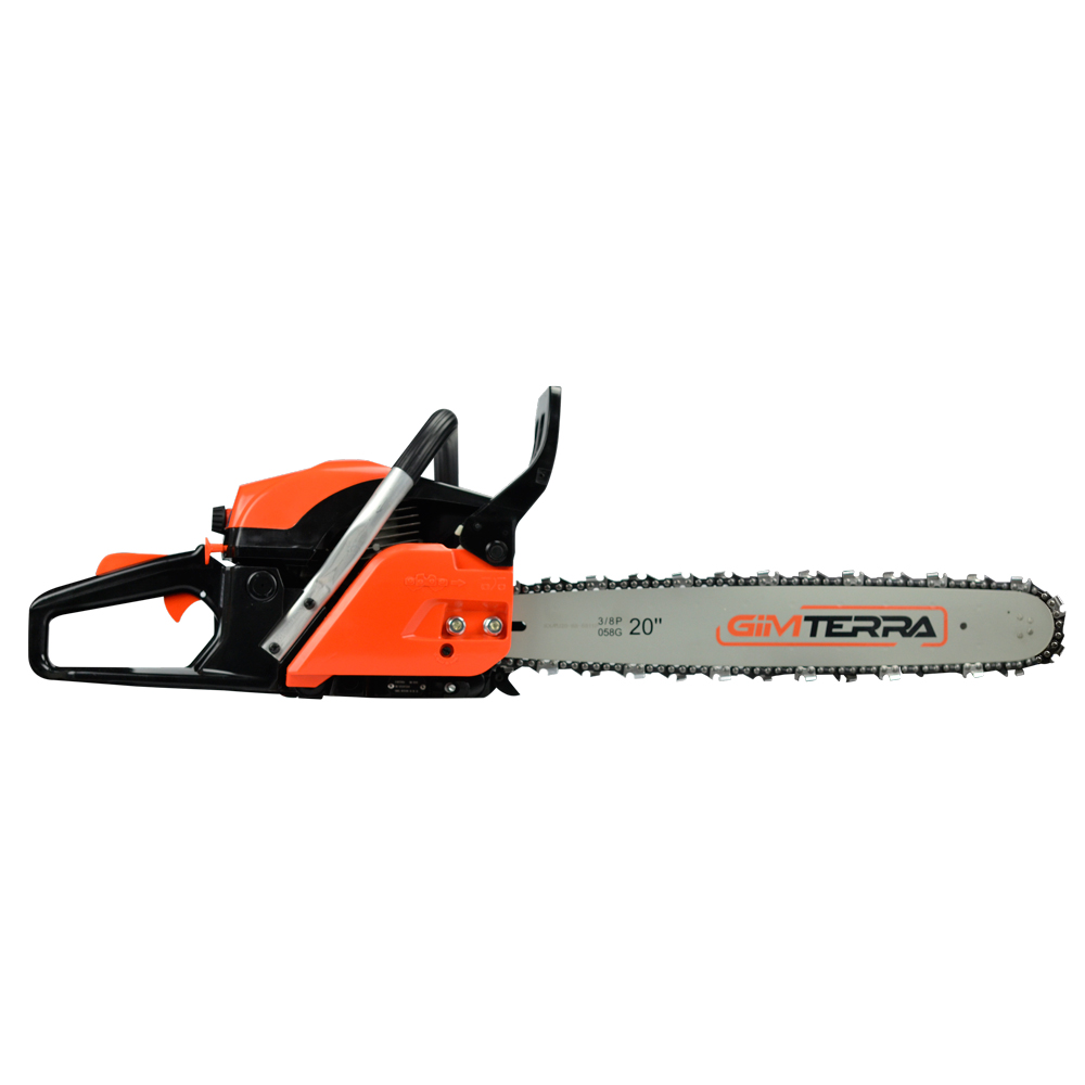 Motosierra Longitud De Corte 20 Pulgadas 51cm Potencia de 3.1 HP Cilindrada 50cc Longitud de corte 51 cm Gimterra Gm5050-20 Color Negro con Naranja