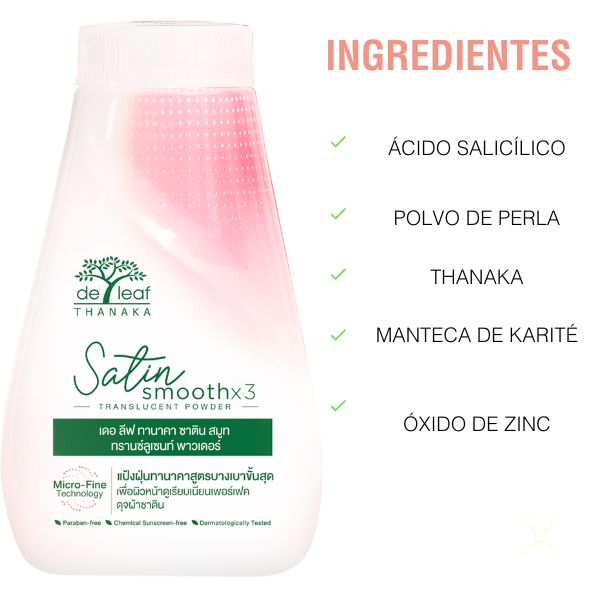 Polvo de Thanaka y Contorno de ojos  (Anti-Arrugas, Bloqueador Solar, Ideal para todo tipo de piel, Polvo Translucido, Controla Grasa y Billo en la piel)