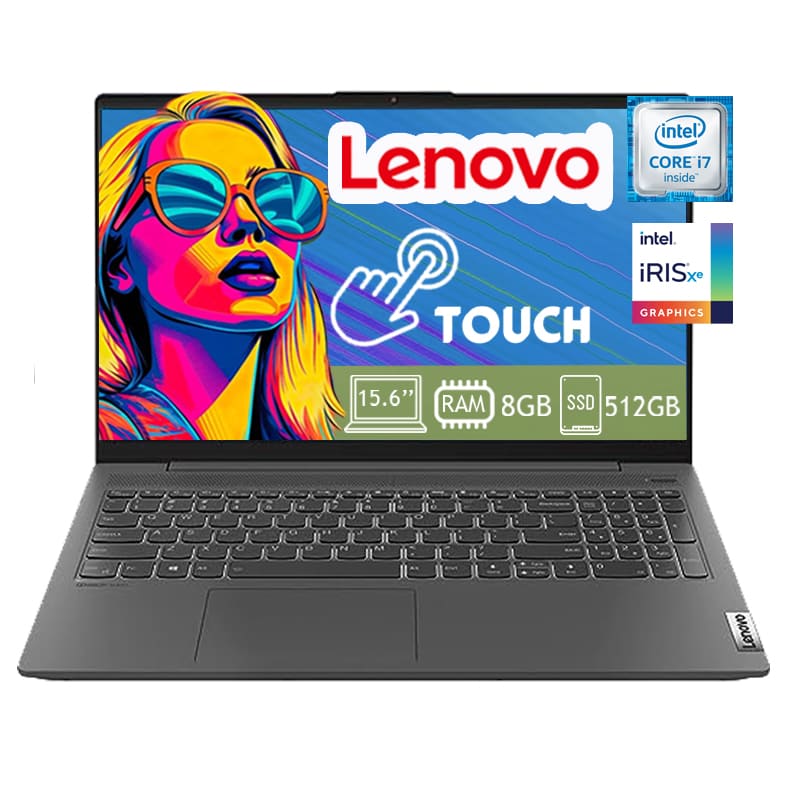 Laptop Lenovo Ideapad 5 15ITL05 Core I7 Ram 8GB Disco SSD 512GB Pantalla Tactil Windows 11 - Gris