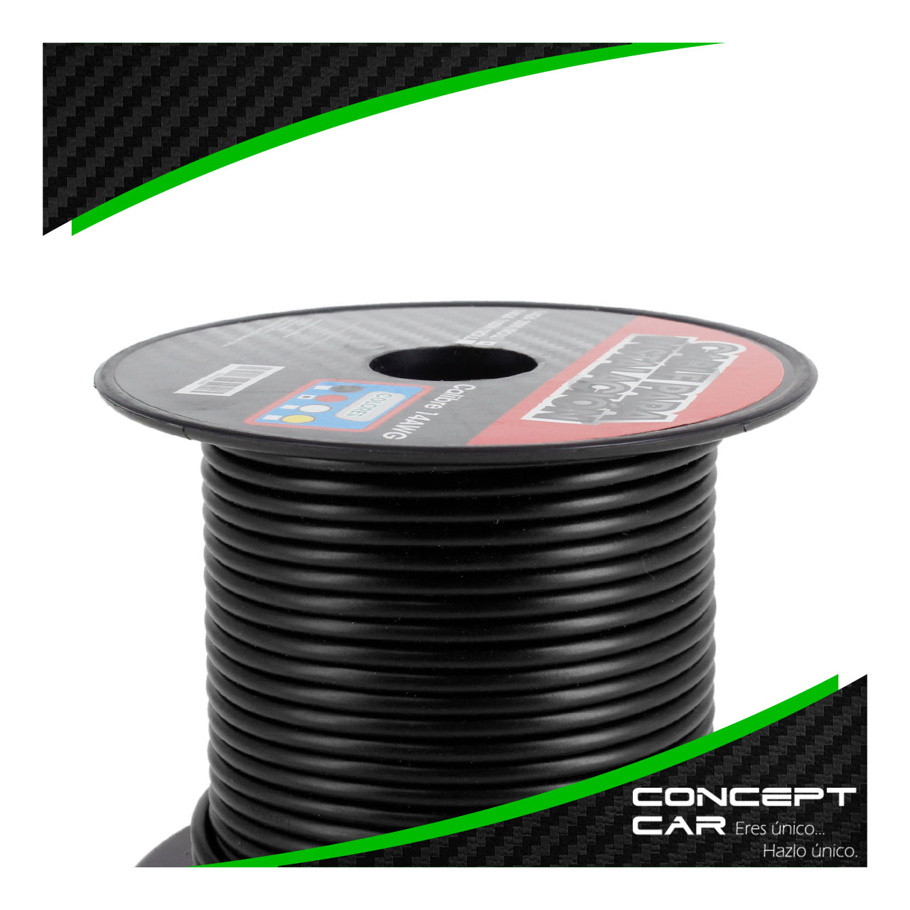 Rollo Cable Para Instalacion Automotriz Calibre 14 30 Mts