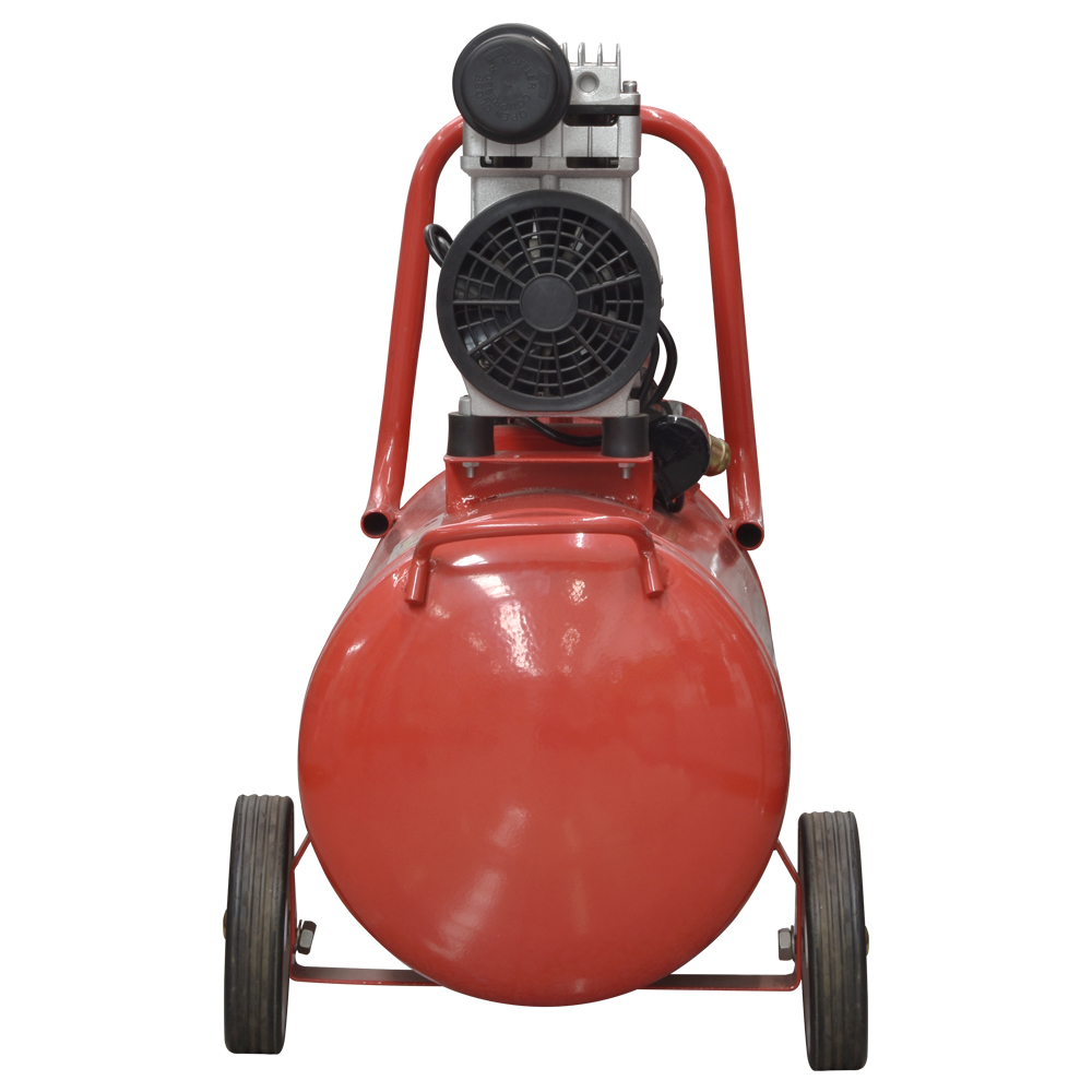 Compresor Libre De Aceite Tanque 50 litros 1HP 750W 110V/60 Silenciosa 58db Incluye Llantas Para Fácil Transportación Ideal Para Uso Dental Incluye Filtro de aire, Codo y arandelas, Capacitor, Válvula
