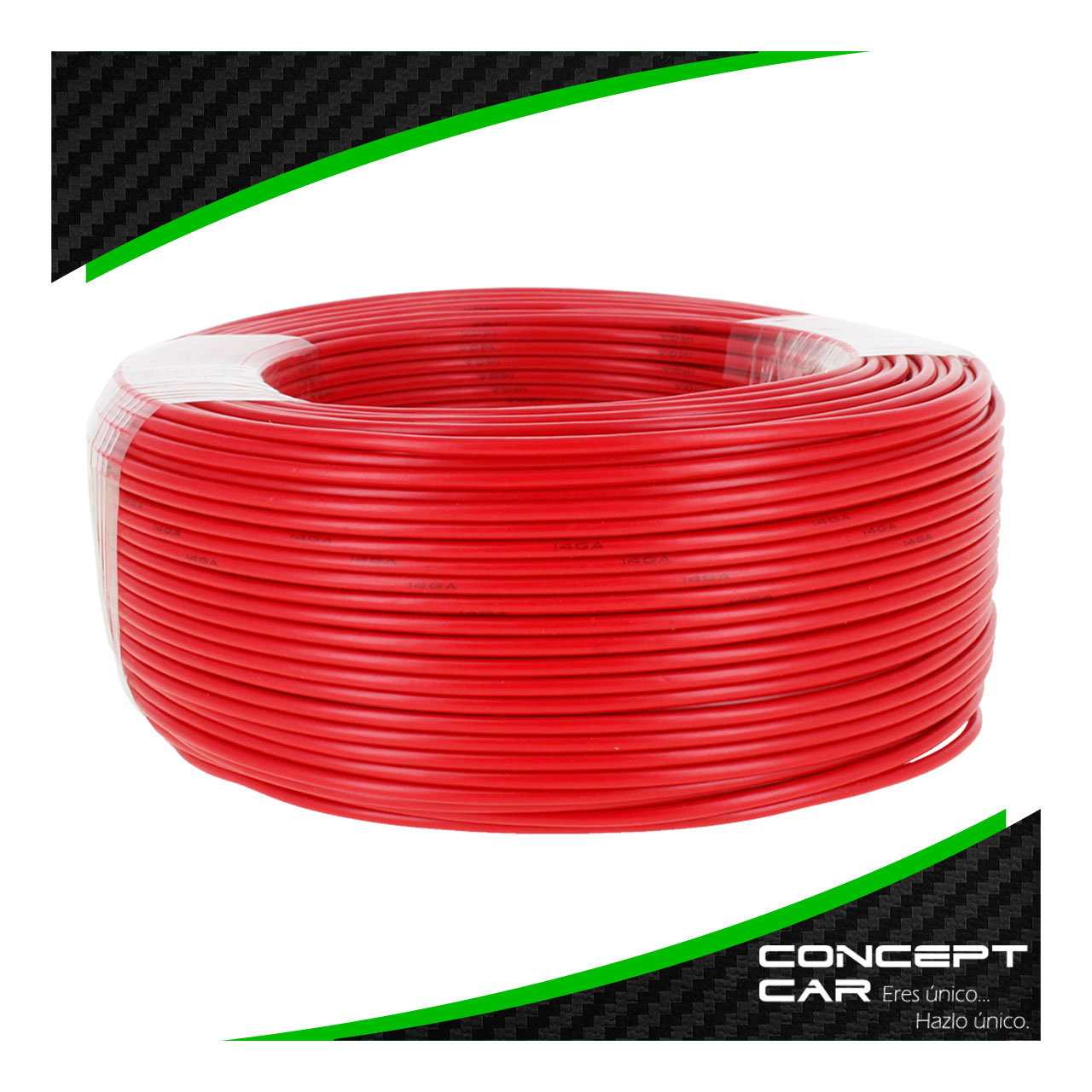Rollo Cable Para Instalacion Automotriz Calibre 14 100 Mts