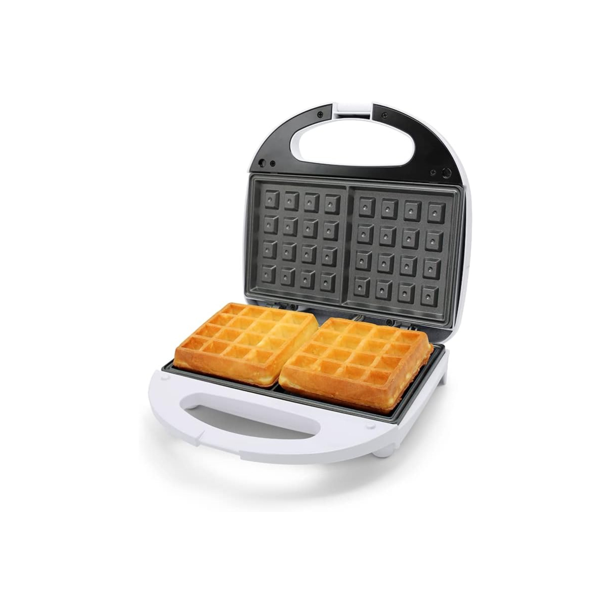 Taurus LANCHE WAFLE Wafflera antiadherente- Práctica y Compacta- Seguro de cierre- Capacidad para 2 waffles
