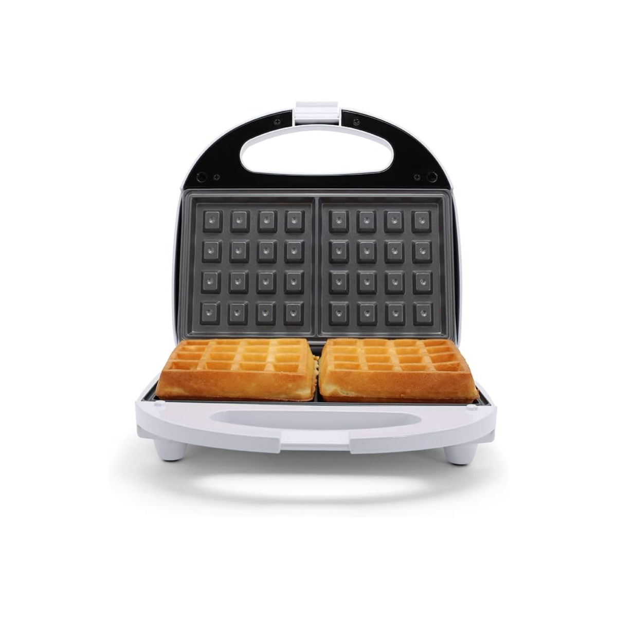 Taurus LANCHE WAFLE Wafflera antiadherente- Práctica y Compacta- Seguro de cierre- Capacidad para 2 waffles