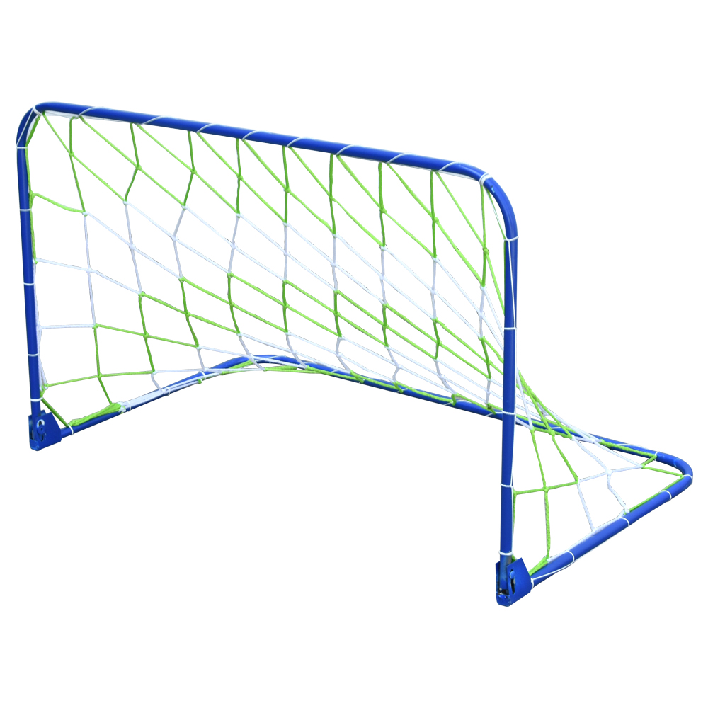 Porterías De Fútbol Par Standard Plegable 46x70x45 cm Estructura tubular esmaltada Estable y resistente al intemperie Gim color Azul