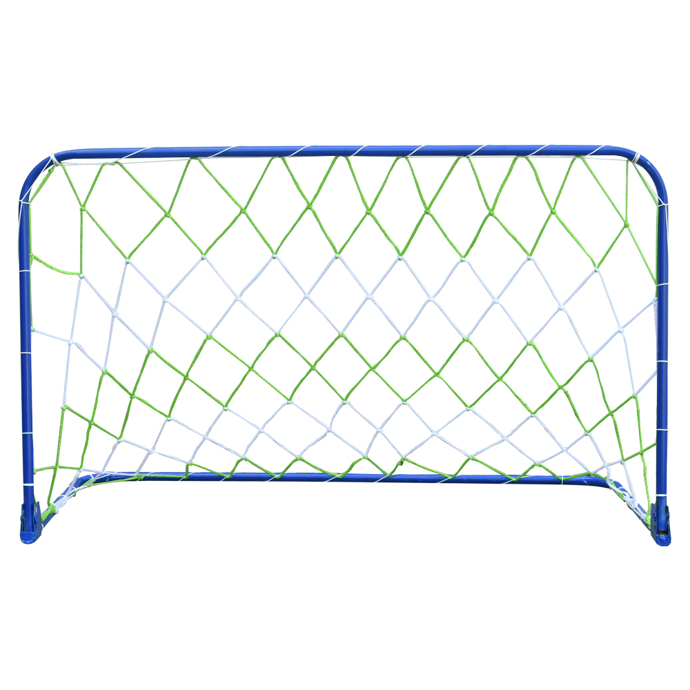 Porterías De Fútbol Par Standard Plegable 46x70x45 cm Estructura tubular esmaltada Estable y resistente al intemperie Gim color Azul