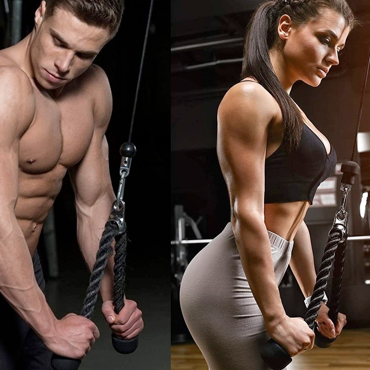 Cuerda De Entrenamiento De Tríceps Para Gimnasio