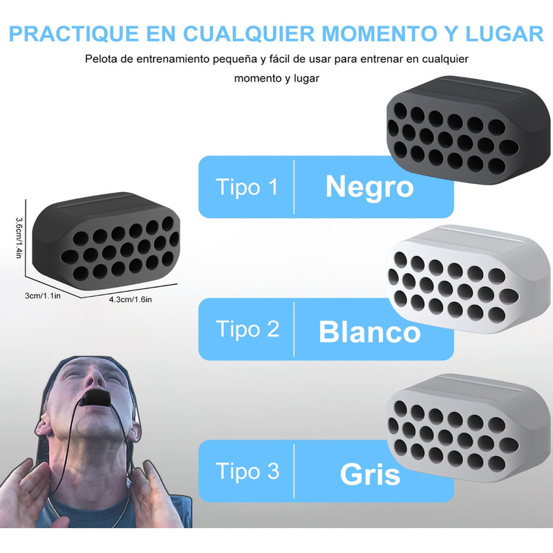 6 Pcs De Ejercitadores Cuello Cara Mandíbula