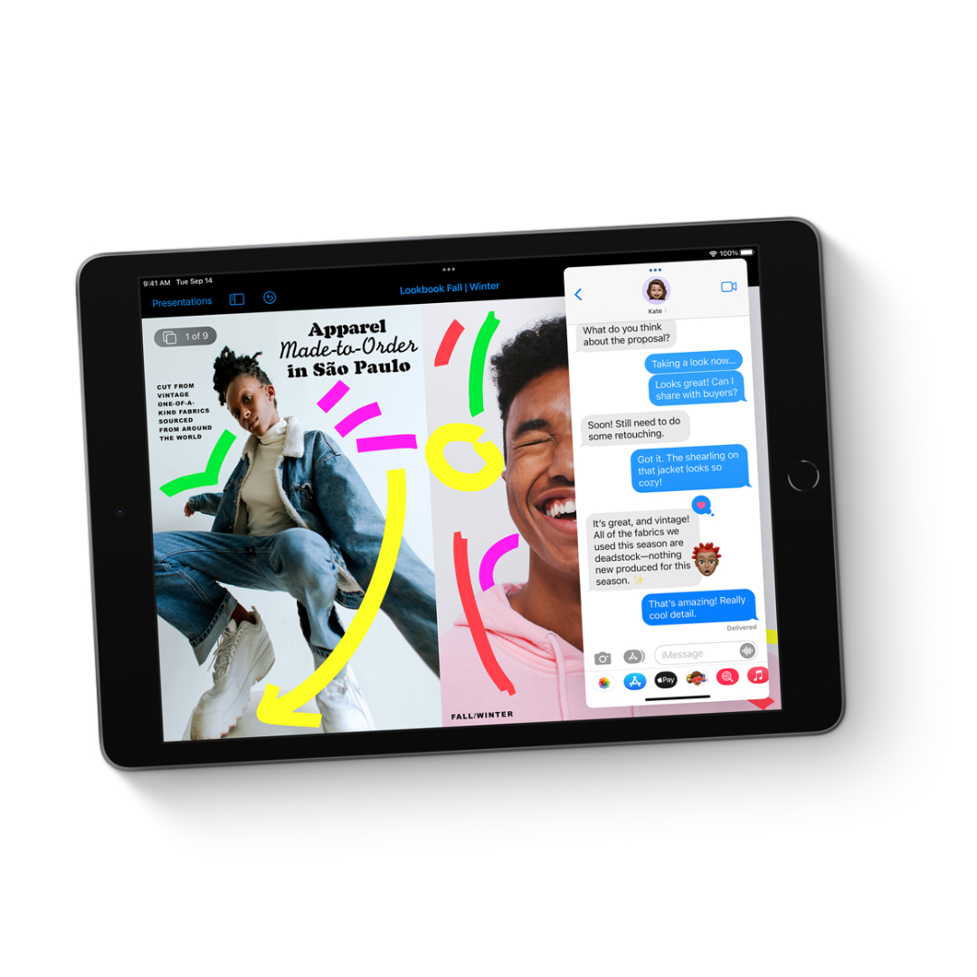 Tableta Apple iPad (9th Generation) A2604 - (10.2") - Dual-core (2 núcleos) 2.65GHz - 256GB - 4G Compatible con teléfono celular - MK4E3LZ/A - Gris Espacial