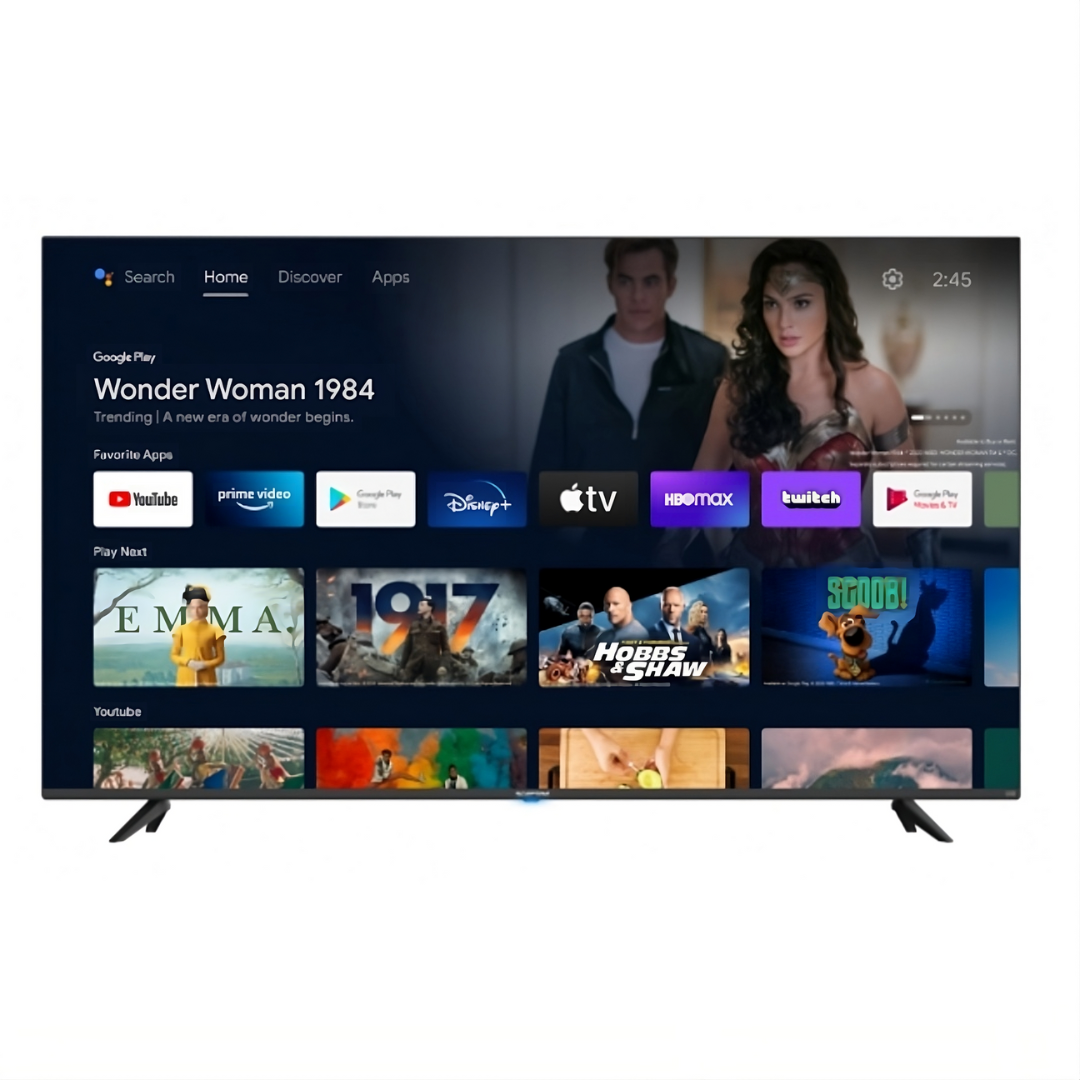 ONN Smart TV LED HDR de 50 pulgadas 4K UHD (2160P) compatible con Netflix,  Disney+, Apple TV, compatible con Alexa y Google Assistant + soporte de