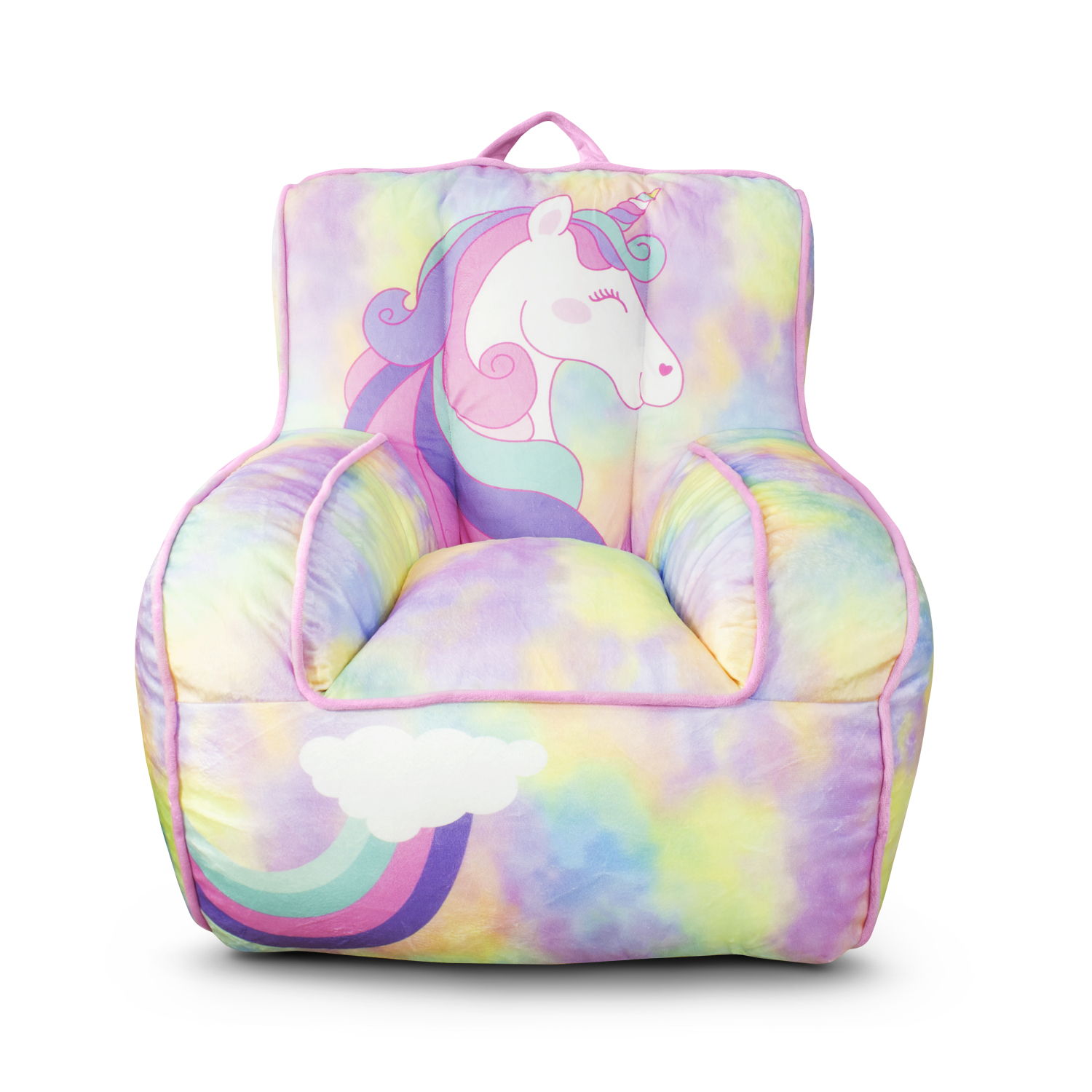 Sillón infantil unicornio rosa LULEA 