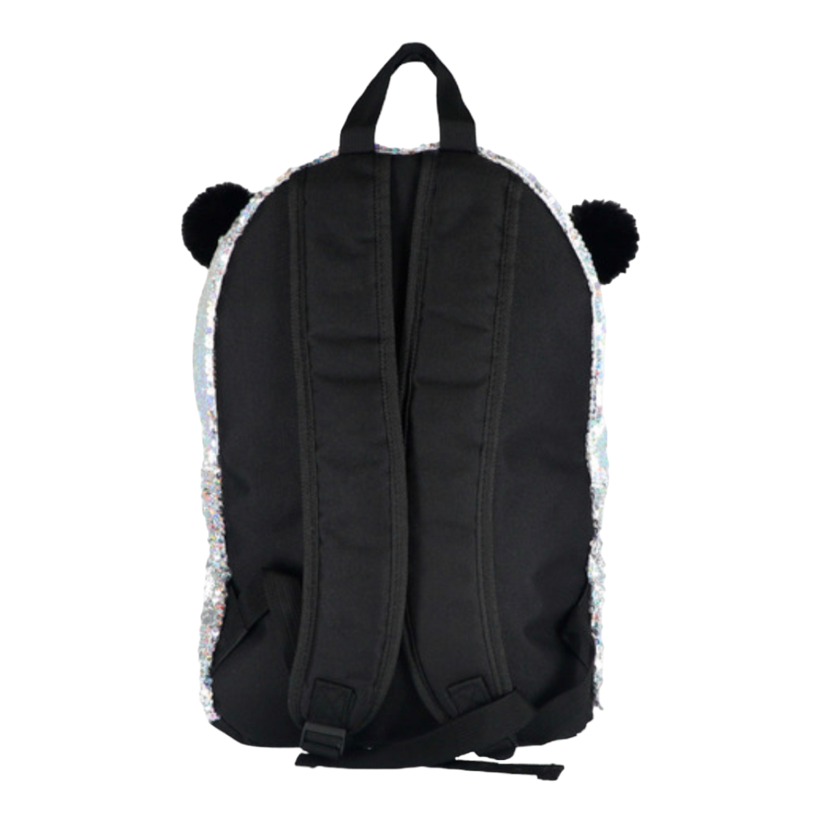 Mochila Escolar Primaria Kiut Oso Panda Lentejuelas.
