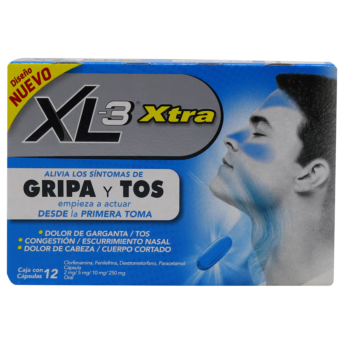 XL3 XTRA, CAJA CON 12 CÁPSULAS