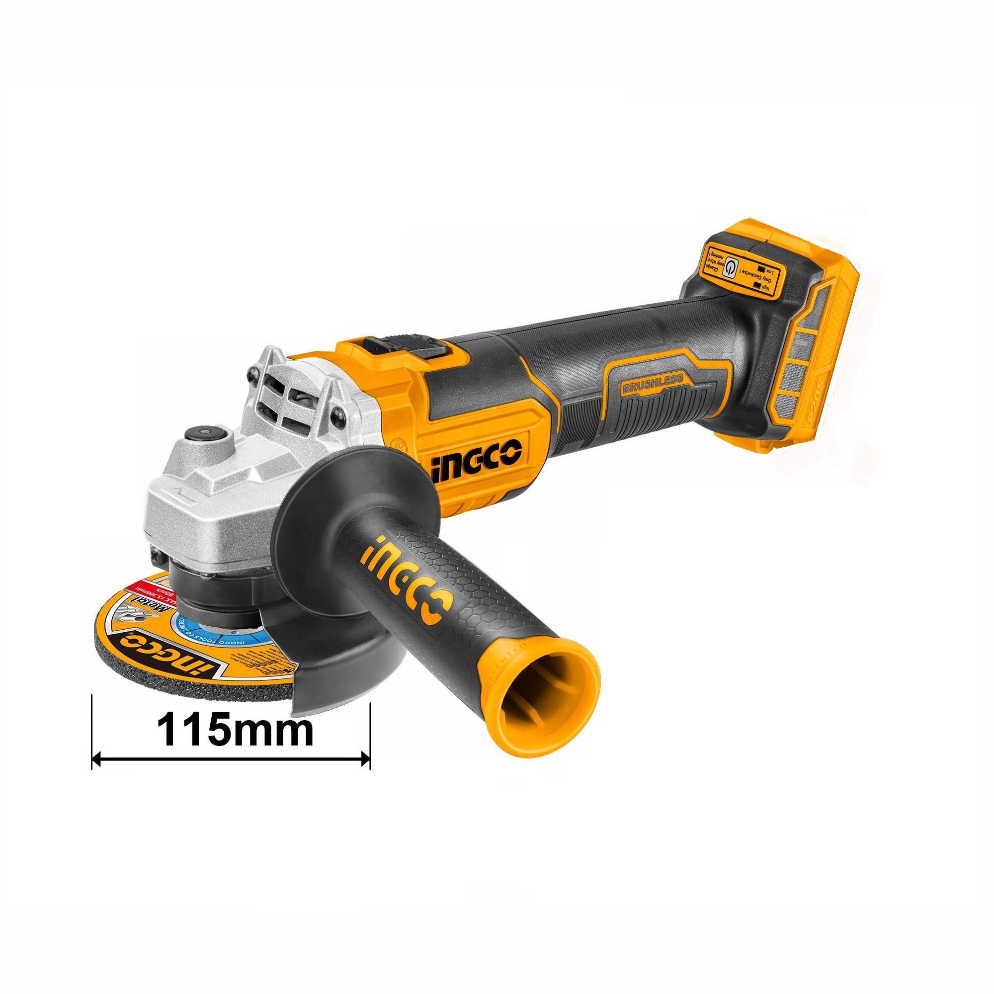 Mini Esmeriladora Ingco 4.1/2 20V 3000-8500Rpm Ucagli201158