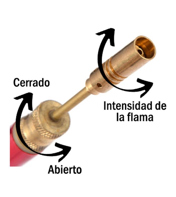 Soplete para moldear Joyería MXBWT-001-11 Boquilla de Latón Cuerpo de Metal Recargable para Gas Butano BlowtorchPencil