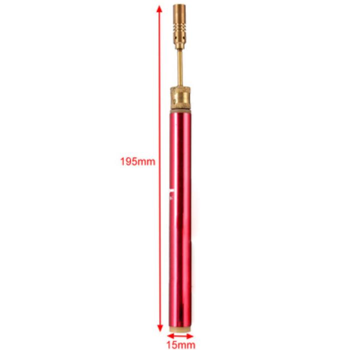 Soplete para moldear Joyería MXBWT-001-11 Boquilla de Latón Cuerpo de Metal Recargable para Gas Butano BlowtorchPencil