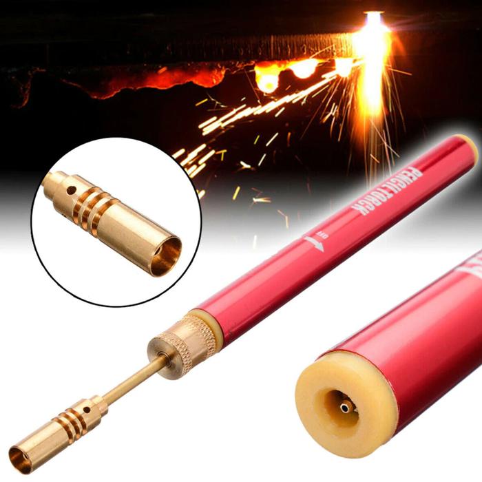 Soplete para moldear Joyería MXBWT-001-11 Boquilla de Latón Cuerpo de Metal Recargable para Gas Butano BlowtorchPencil