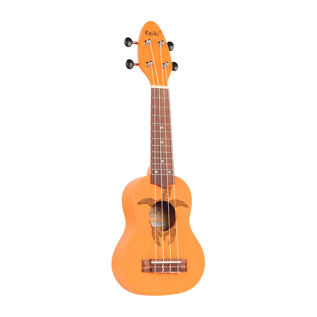 Ukulele Sopranino Keiki Naranja Ortega Guitars Con 2 Plumillas