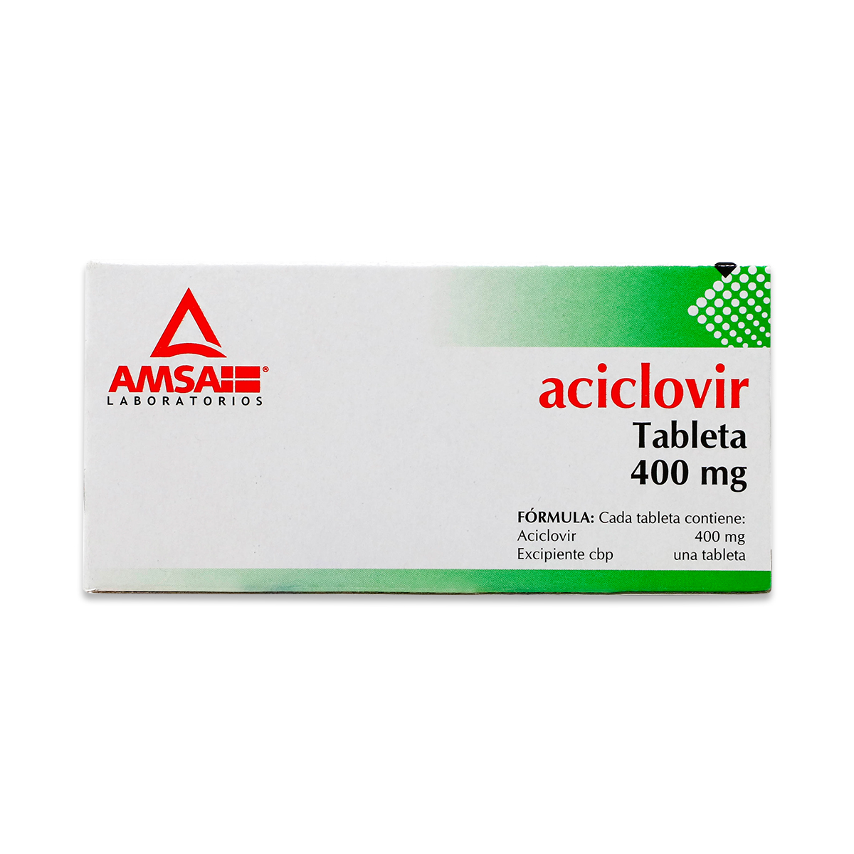 ACICLOVIR, CAJA CON 35 TABLETAS 400 MG, AMSA