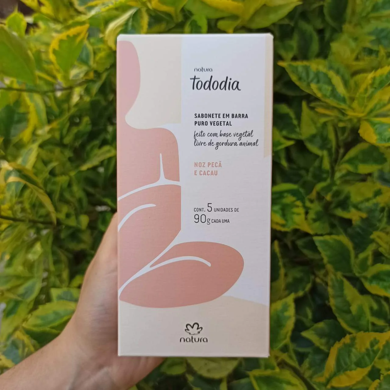 Jabones de Tocador Nuez Pecán y Cacao 5 piezas de 90g Tododia Natura