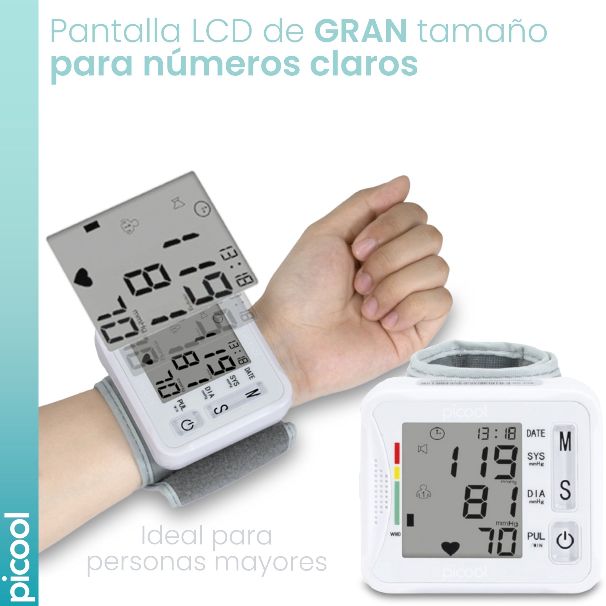 Monitor Presión Arterial Digital Muñeca Voz En Español N2