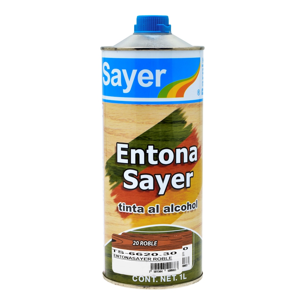 TINTA AL ALCOHOL SAYER PARA MADERA ROBLE 1 L