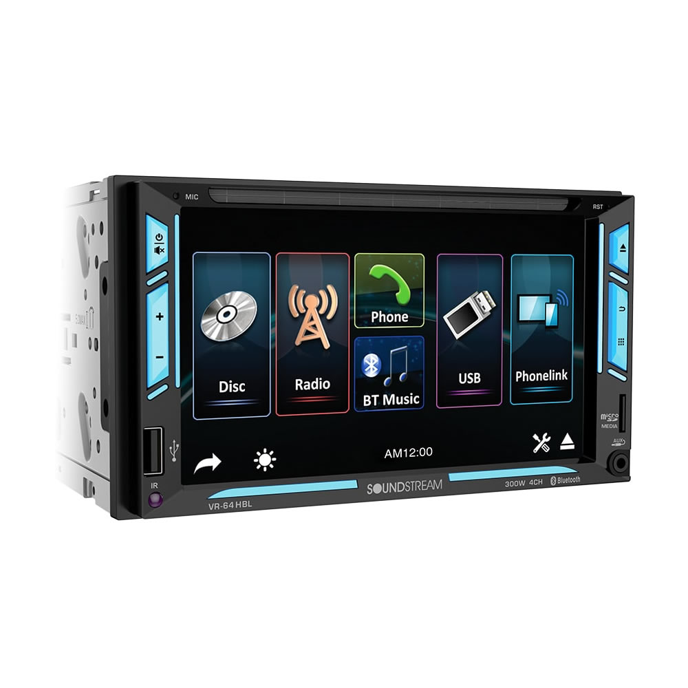 Autoestéreo Soundstream VR-64HBL Con Pantalla Táctil - Negro