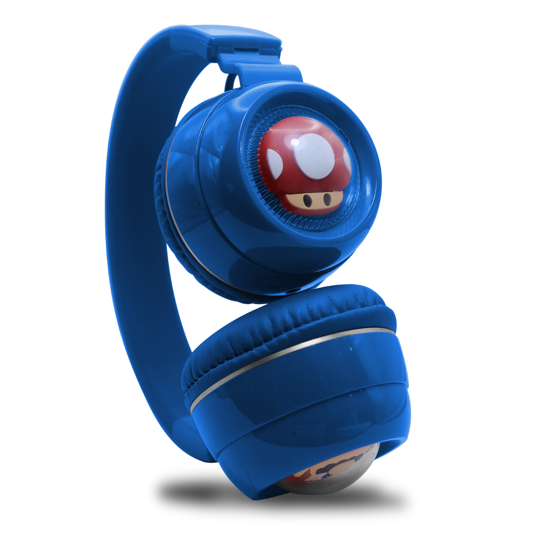 Audífonos De Diadema Bluetooth Mario Bross