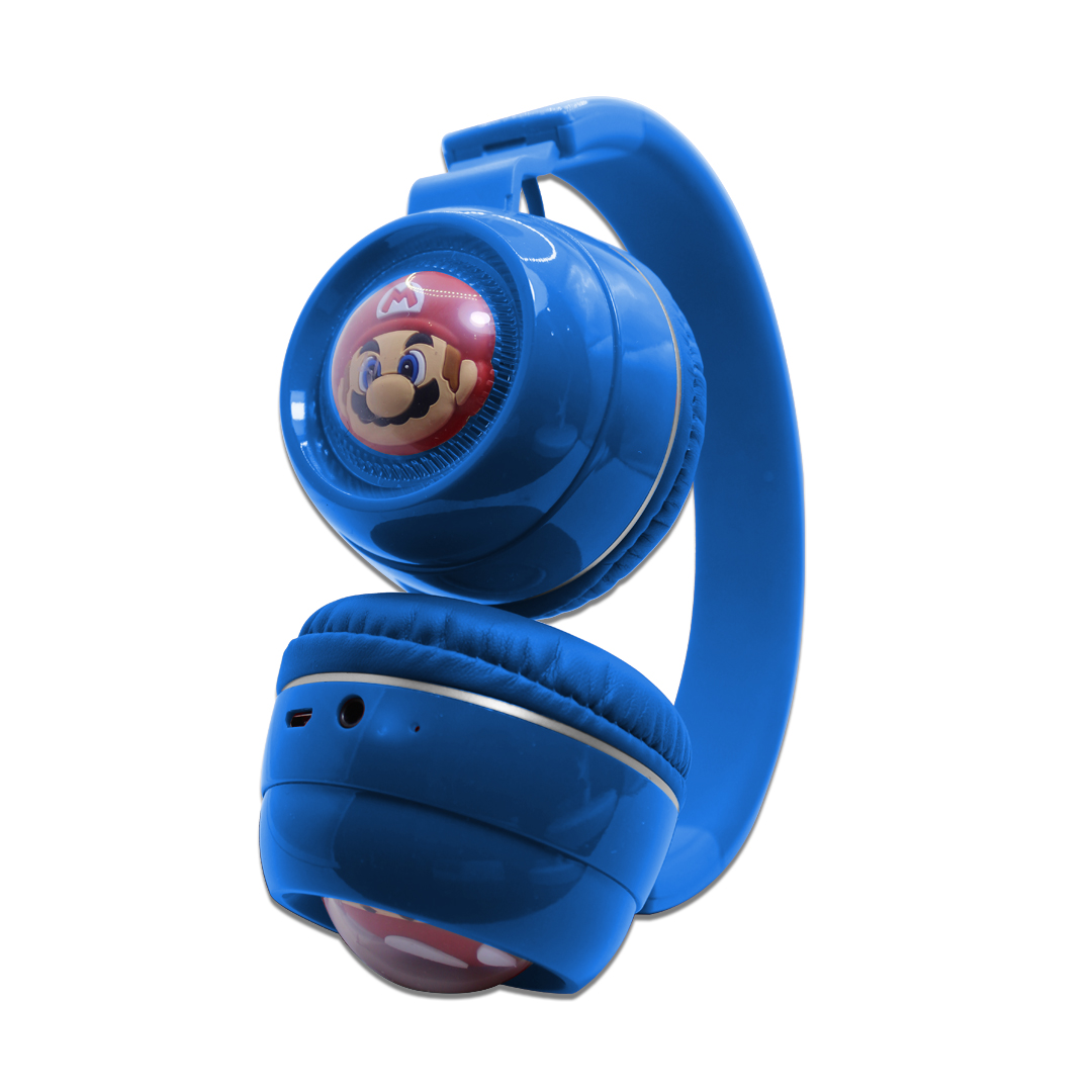 Audífonos De Diadema Bluetooth Mario Bross