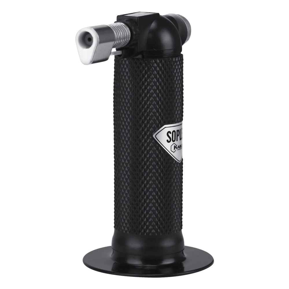 Soplete Para Cocina De Gas Butano, Encendedor Culinario De Recarga Para Gas Butano, Ajusta El Tamaño De La Flama Con Una Sola Mano, Color Negro Dirige La Llama De Una Forma Precisa