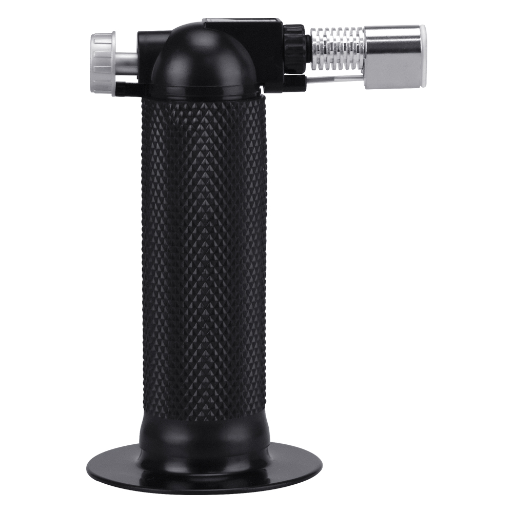 Soplete Para Cocina De Gas Butano, Encendedor Culinario De Recarga Para Gas Butano, Ajusta El Tamaño De La Flama Con Una Sola Mano, Color Negro Dirige La Llama De Una Forma Precisa