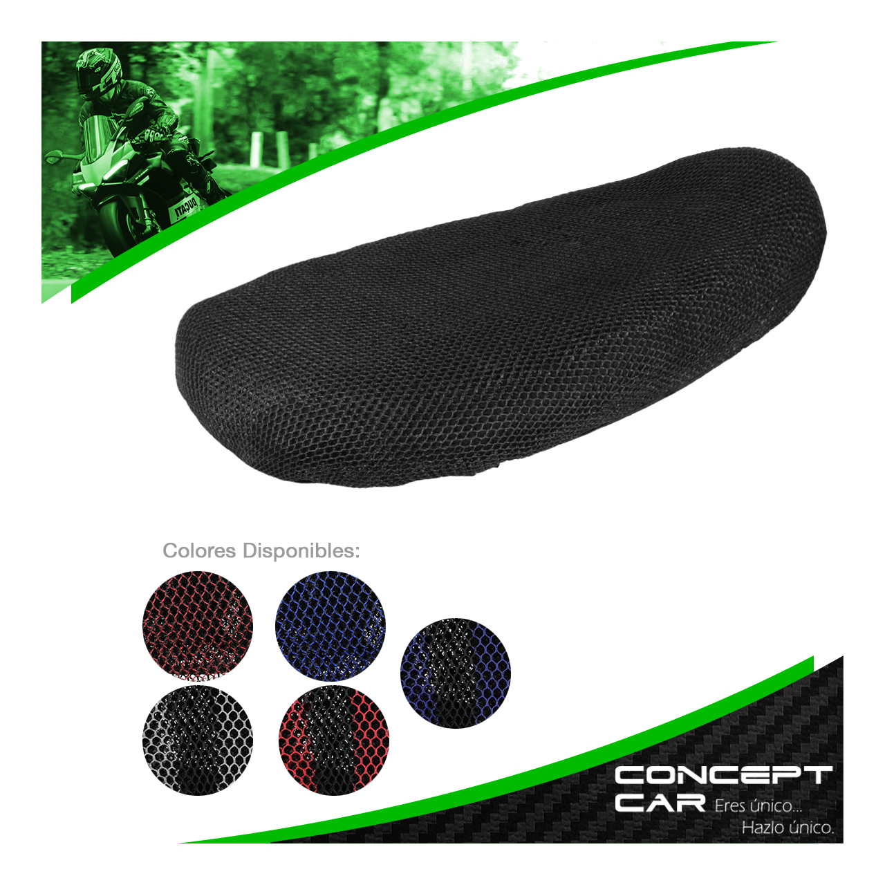 Funda Cubre Asiento Malla Para Moto Termica Universal Xl