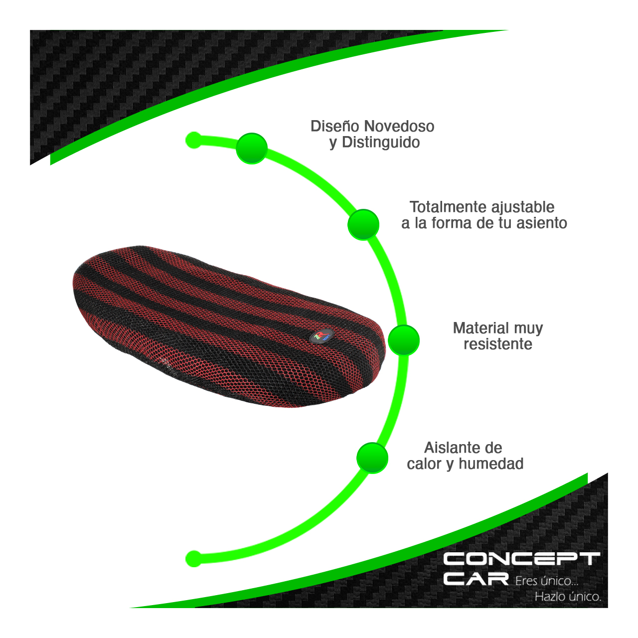 Funda Cubre Asiento Malla Para Moto Termica Universal Xl