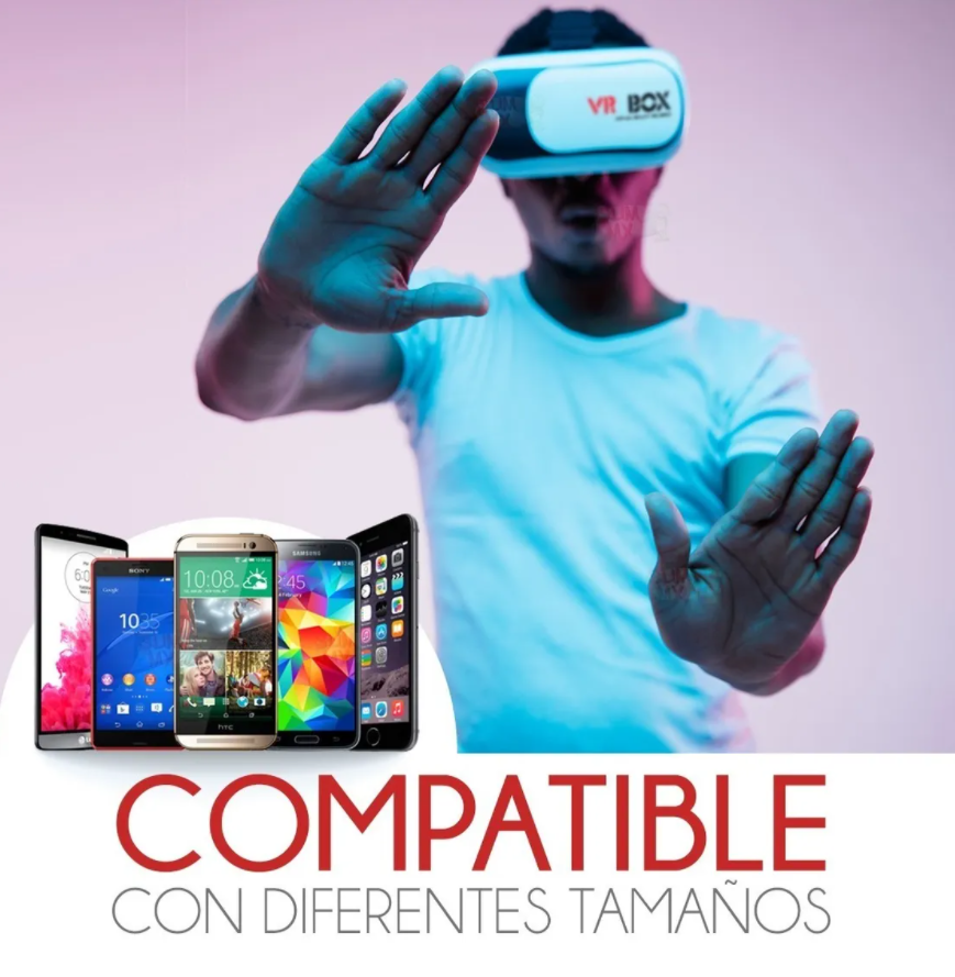 Lentes de Realidad Virtual VR Box Cardboard 3D