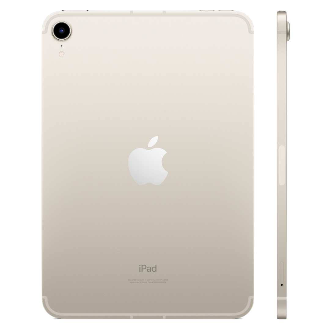 iPad Mini Liquid Retina con True Tone de 8.3" 6a generación Wi-Fi + Cellular 64 GB MK8C3LZ/A - Blanco Estelar