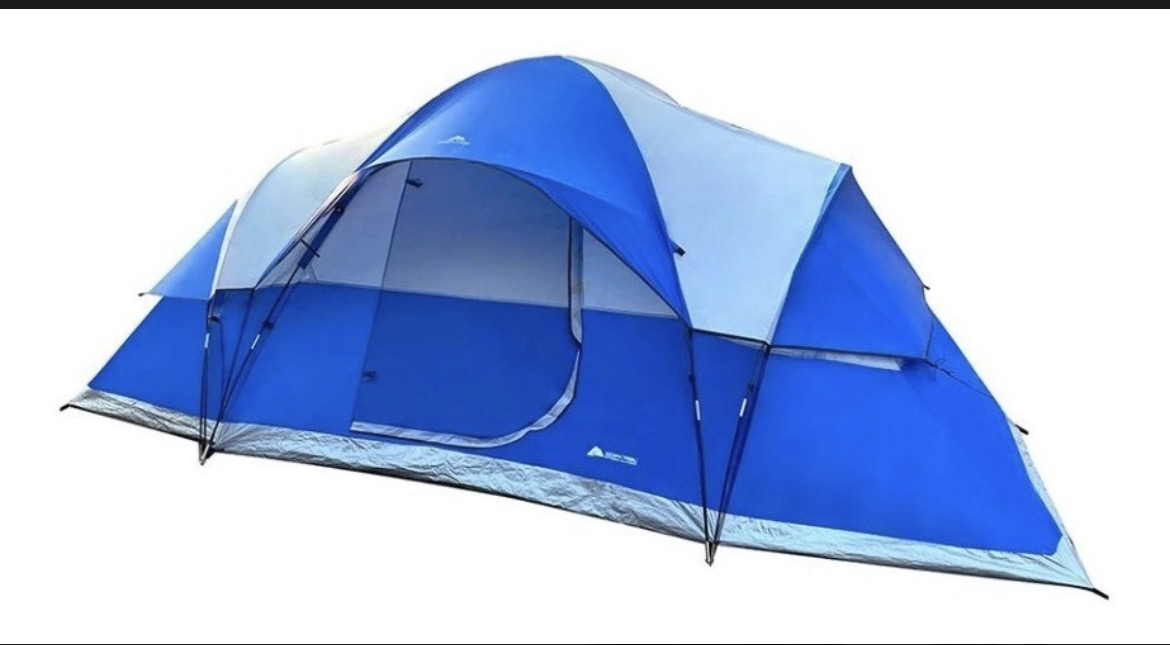 Tienda/casa De Campaña 8 Personas + 2 Colchones Mat + Bomba