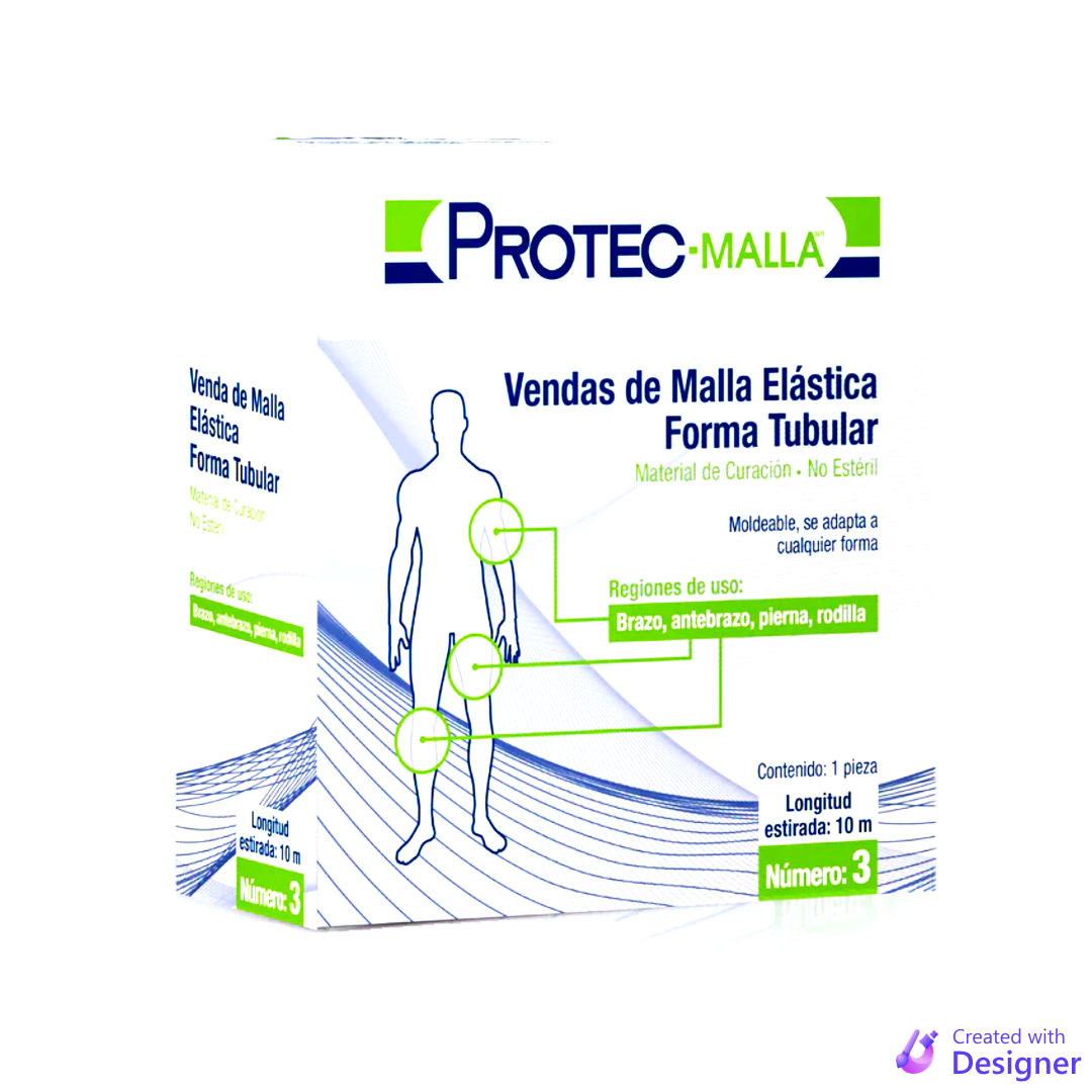 Venda de Malla Elastica Forma Tubular No. 3 de 10 metros