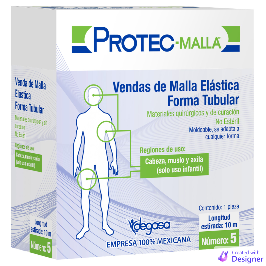 Venda de Malla Elastica Forma Tubular No. 5 de 10 metros