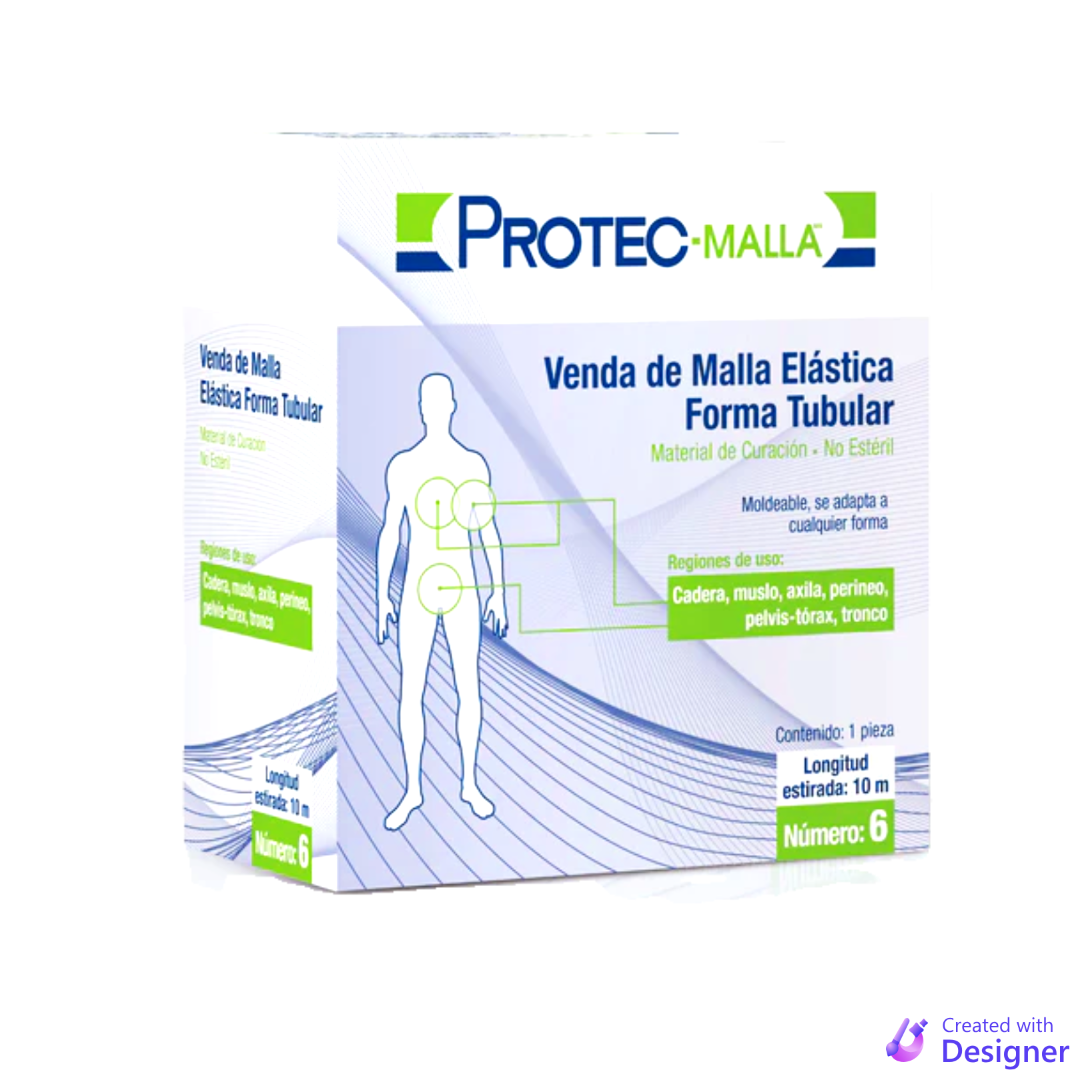 Venda de Malla Elastica Forma Tubular No. 6 de 10 metros