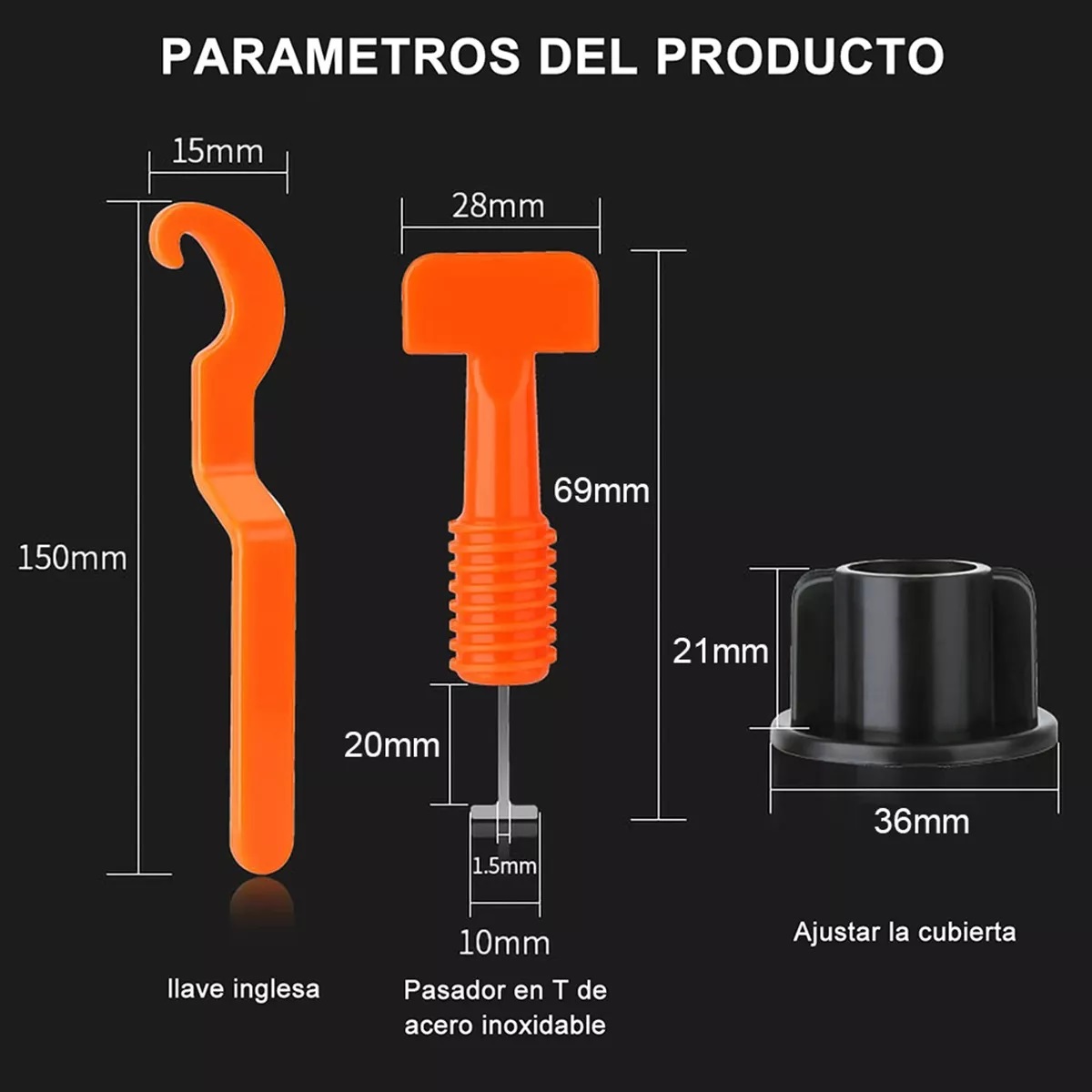 Kit Sistema Nivelador Azulejo Loseta Piso Reutilizable100pza