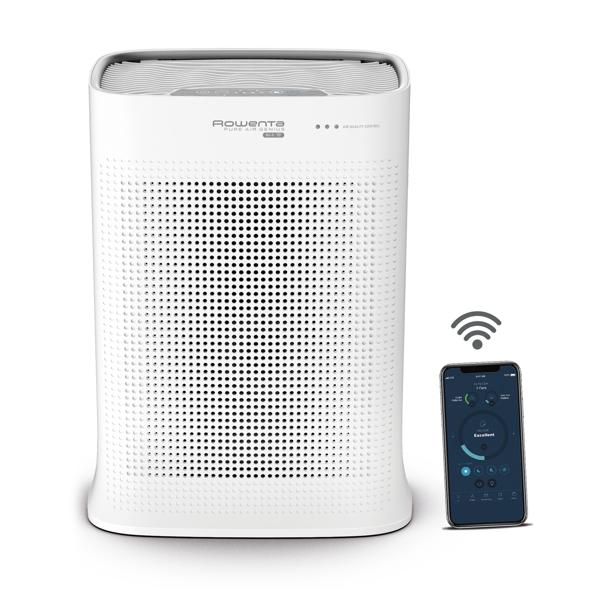 Rowenta Purificador Aire 100% Hepa Control App Ecológico Color Blanco.