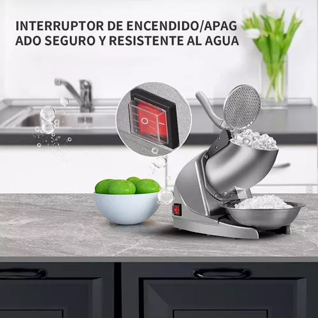 Maquina Raspados Triturador Hielo Triturador Cuchillo Doble