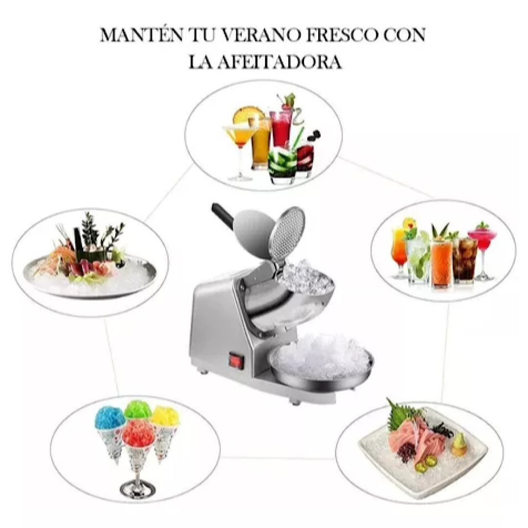 Maquina Raspados Triturador Hielo Triturador Cuchillo Doble