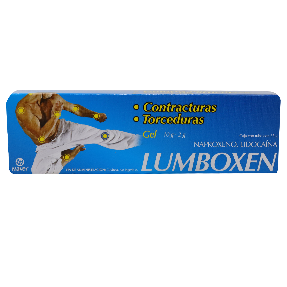 LUMBOXEN, GEL NAPROXENO Y LIDOCAINA, TUBO CON 35 G