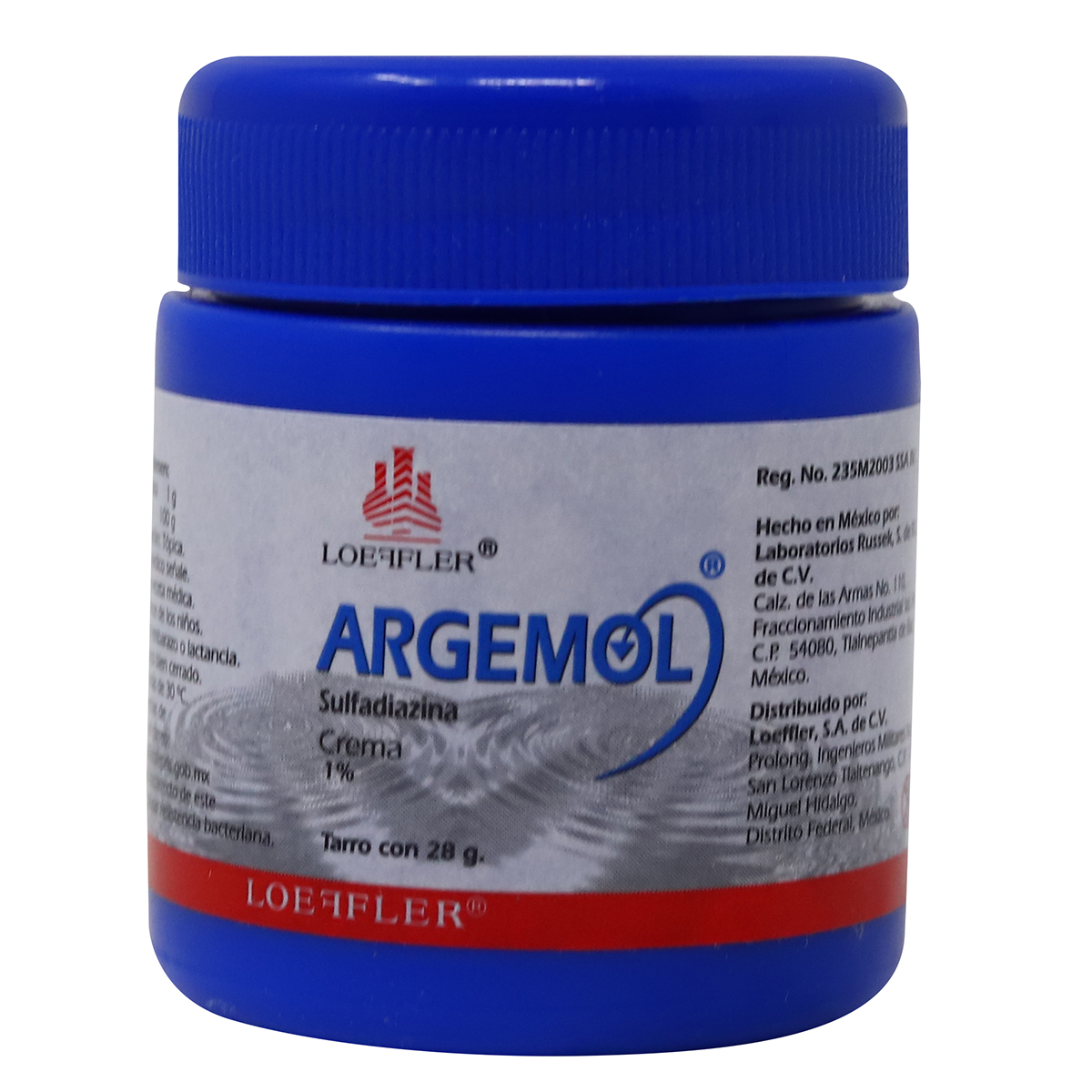 ARGEMOL SULFADIAZINA CREMA 1% TARRO CON 28GR