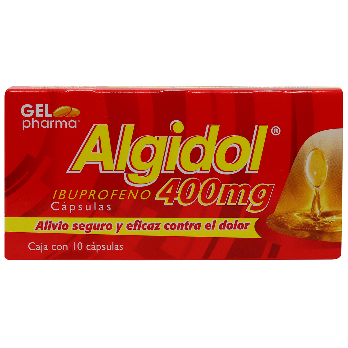 ALGIDOL, IBUPROFENO, 10 CAPSULAS 400 MG