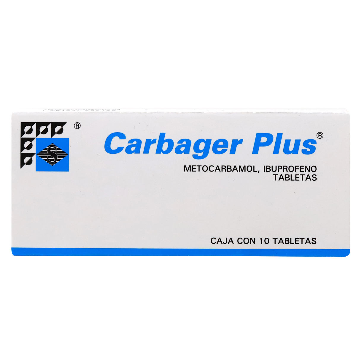 CARGABER PLUS METOCARBAMOL, IBUPROFENO CAJA CON 10 TABLETAS STRENGER