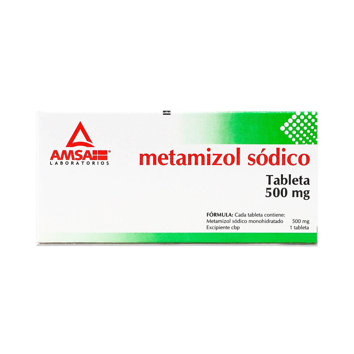 METAMIZOL SODICO, 10 TABLETAS 500 MG, AMSA