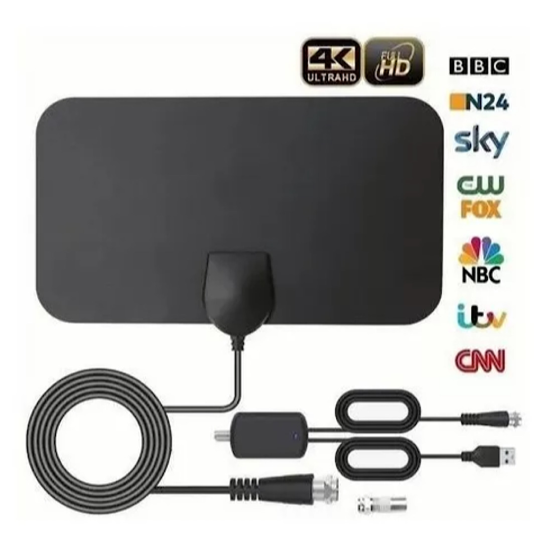 Antena De Tv Digital Hd 1080p Para Interiores Portátil Atsc