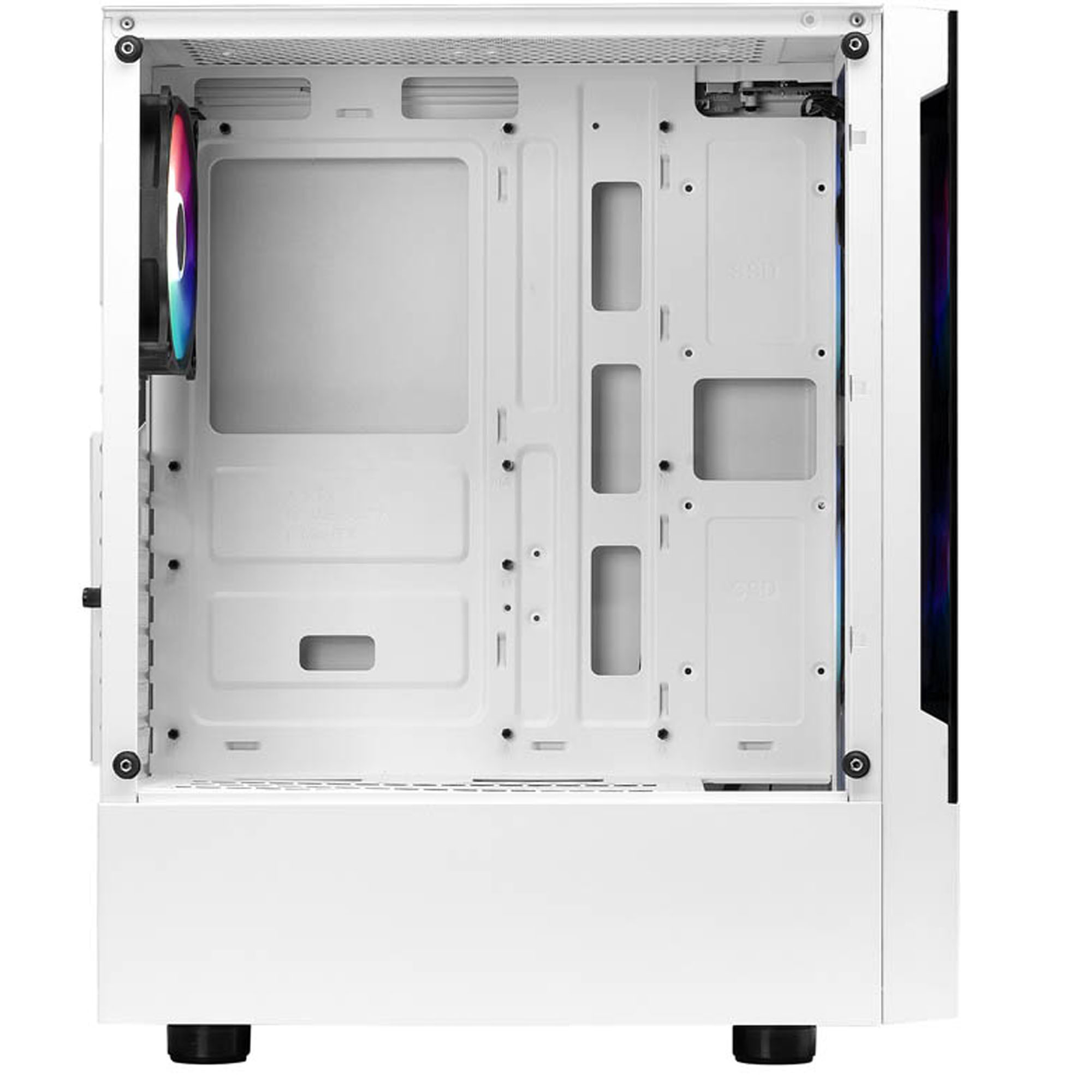 Gabinete Gamdias Talos E3 Media Torre Atx Cristal Sin Fuente Argb Blanco.